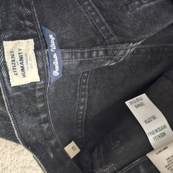 Citizens of Humanity Charlotte High Rise Straight 25 Black - Picture 5 of 5